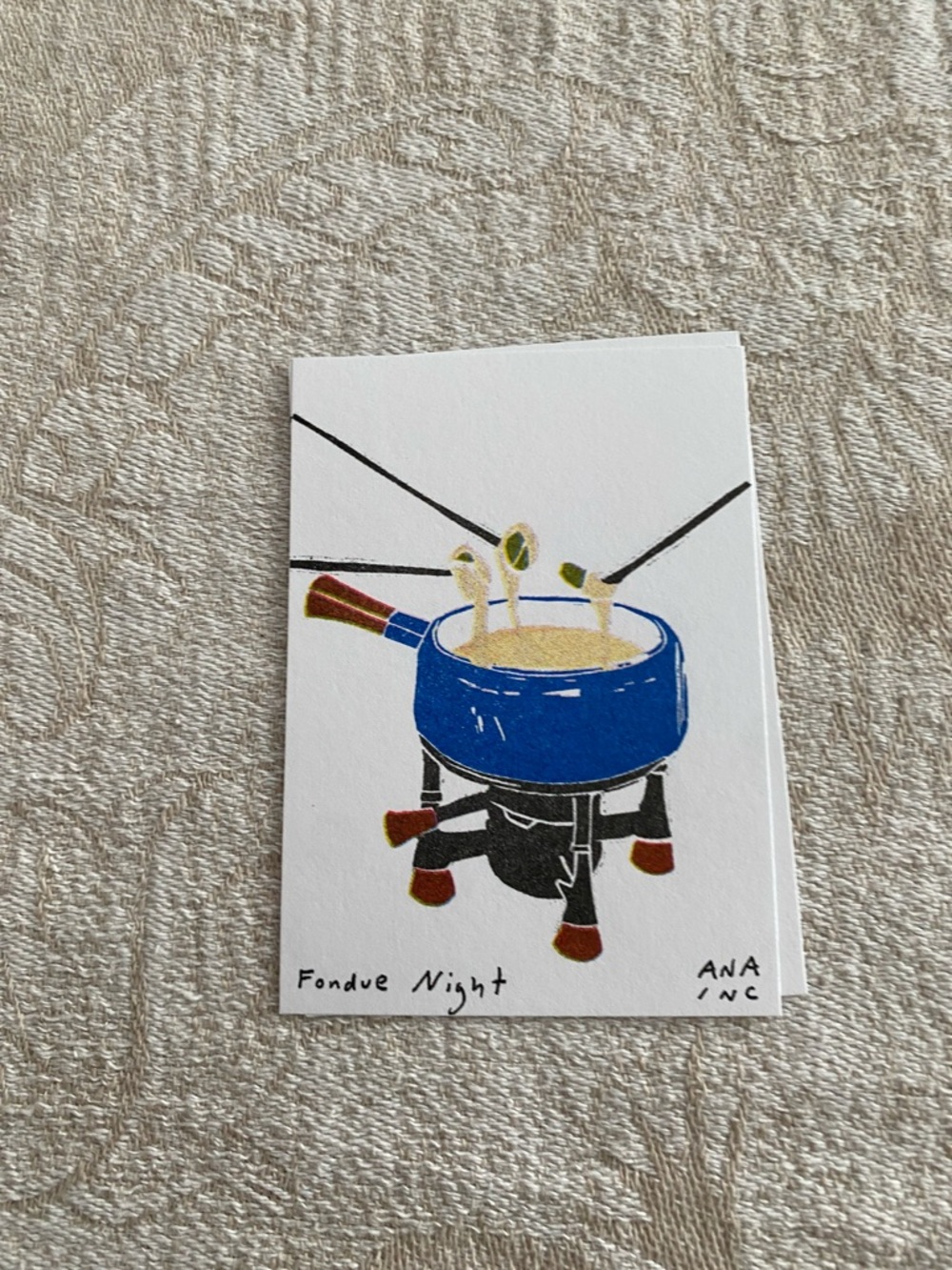 Fondue Night Inciardi Mini Print